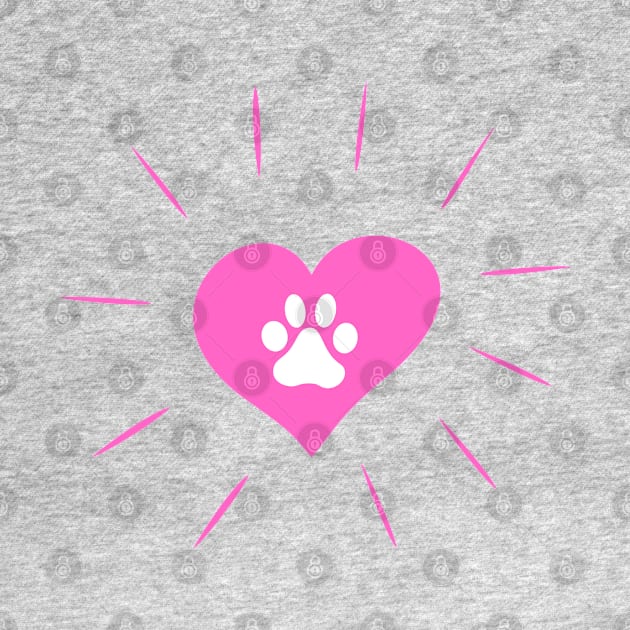 Heart paw dog icon. by RubyCollection